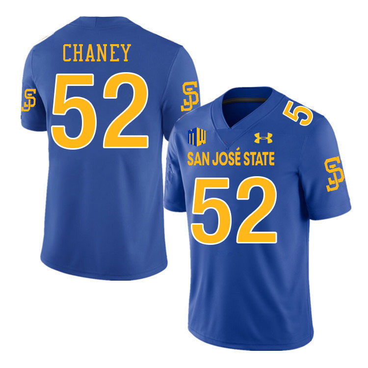 #52 Dave Chaney SJSU Jersey,San Jose State Spartans Football Jersey College Uniforms-Royal